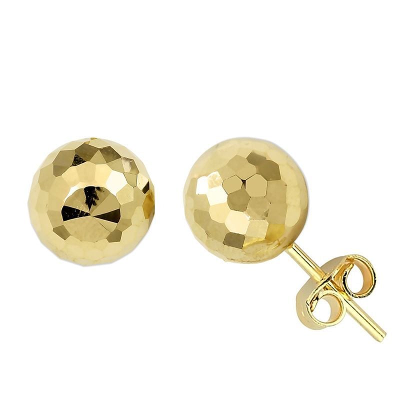 14 Ayar Altın Top Küpe