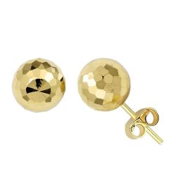 14 Ayar Altın Top Küpe