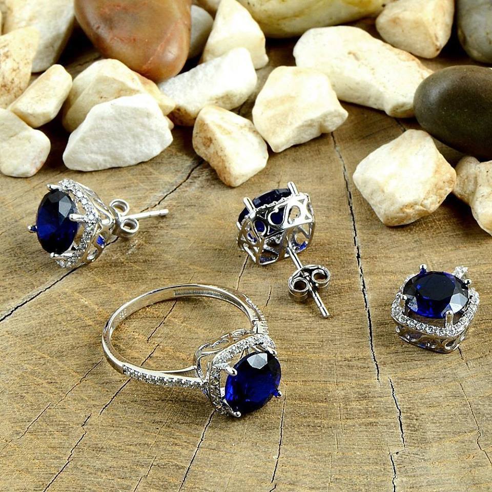 Swarovski Taşlı Üçlü Takım Set