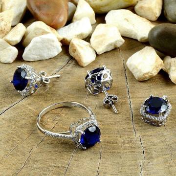 Swarovski Taşlı Üçlü Takım Set