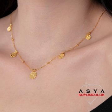 Reşat Sıralı 14 Ayar Altın Kolye