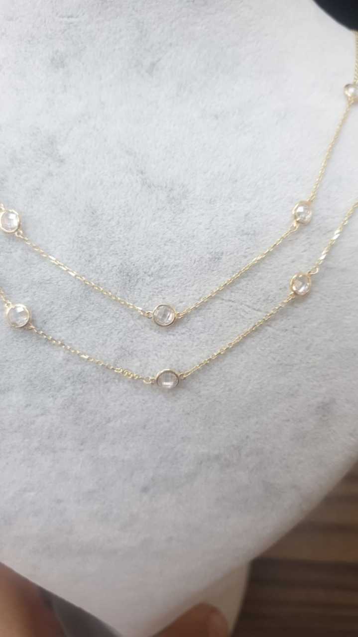 2 Sıralı Tiffany Kolye